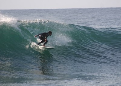 Surfing in Chile